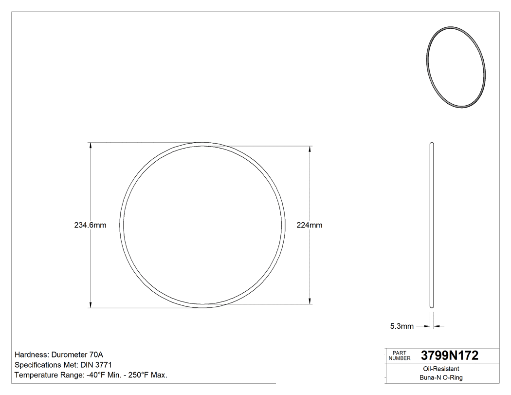 Technical drawing - 3799N172